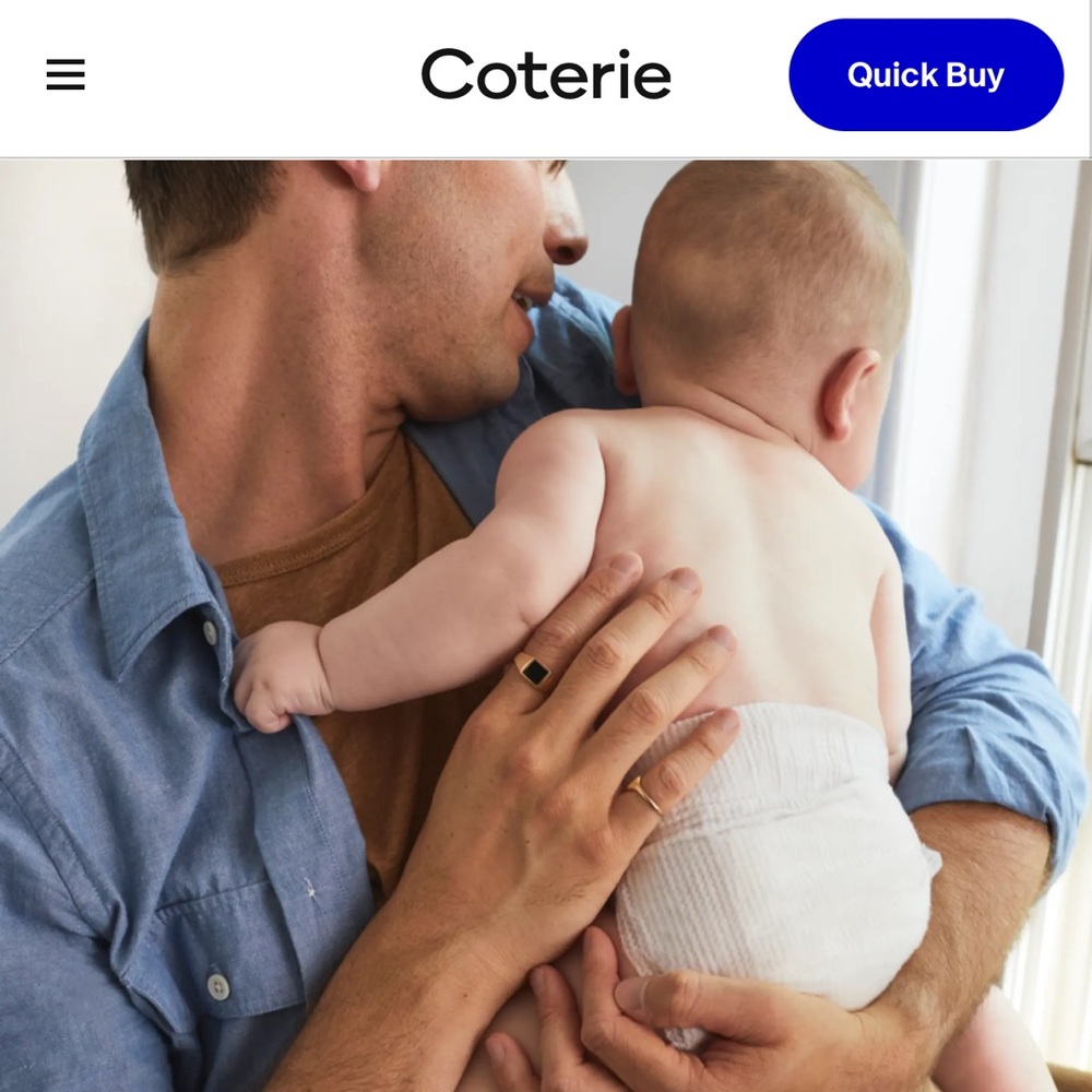 Brand new, never opened coterie size 2 wipes!